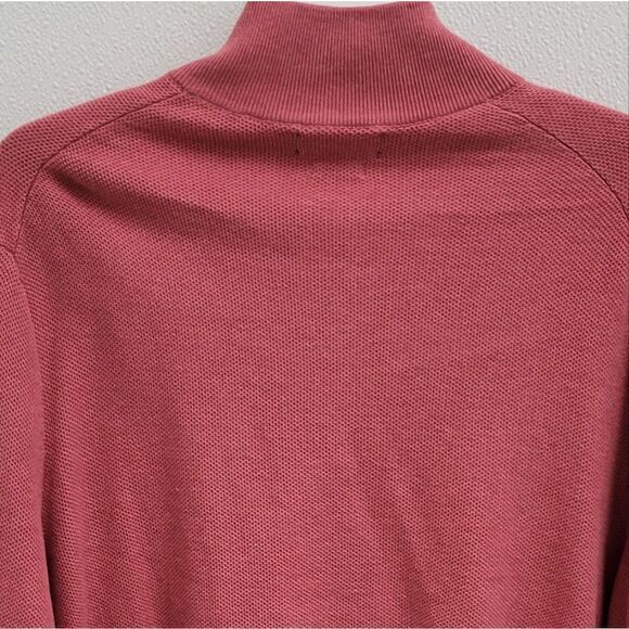 Polo Ralph Lauren Men’s Red Sky Heather 1/4 Zip Pullover Pima Cotton Sweater L - Picture 8 of 8
